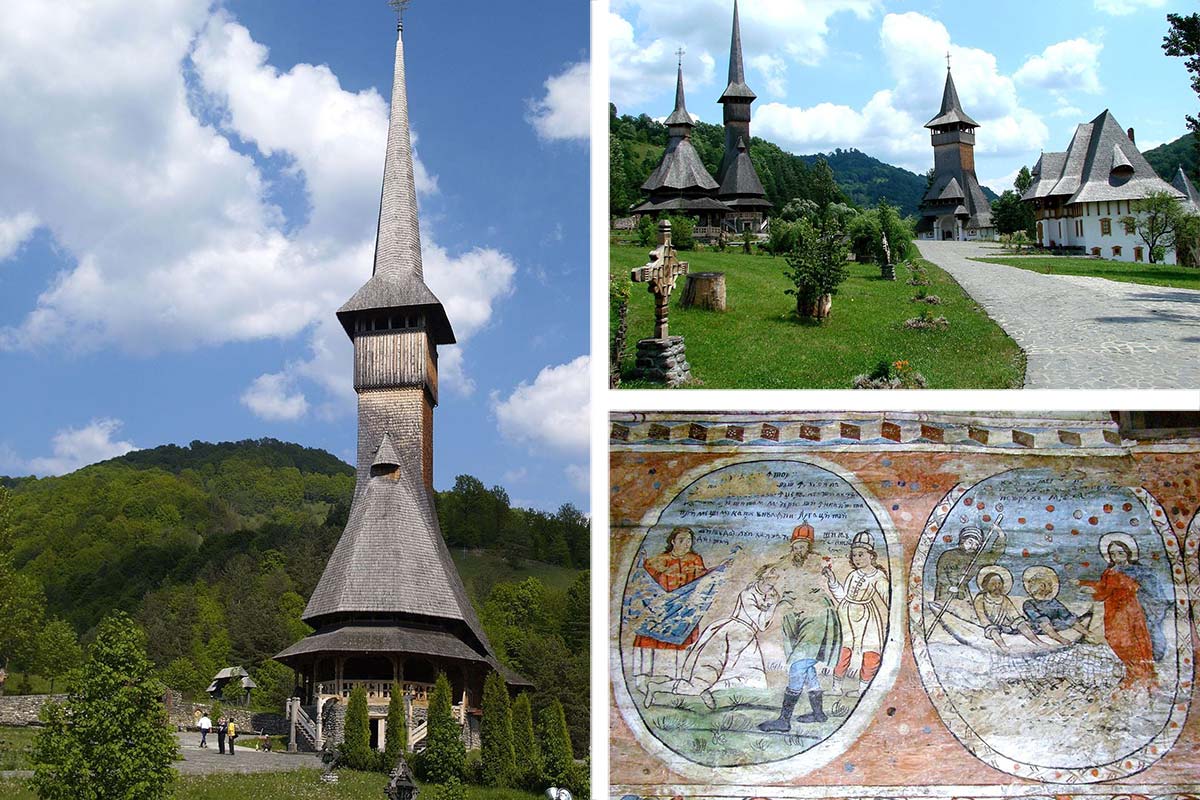 Eine der höchsten Holzkirchen Rumäniens in Bârsana